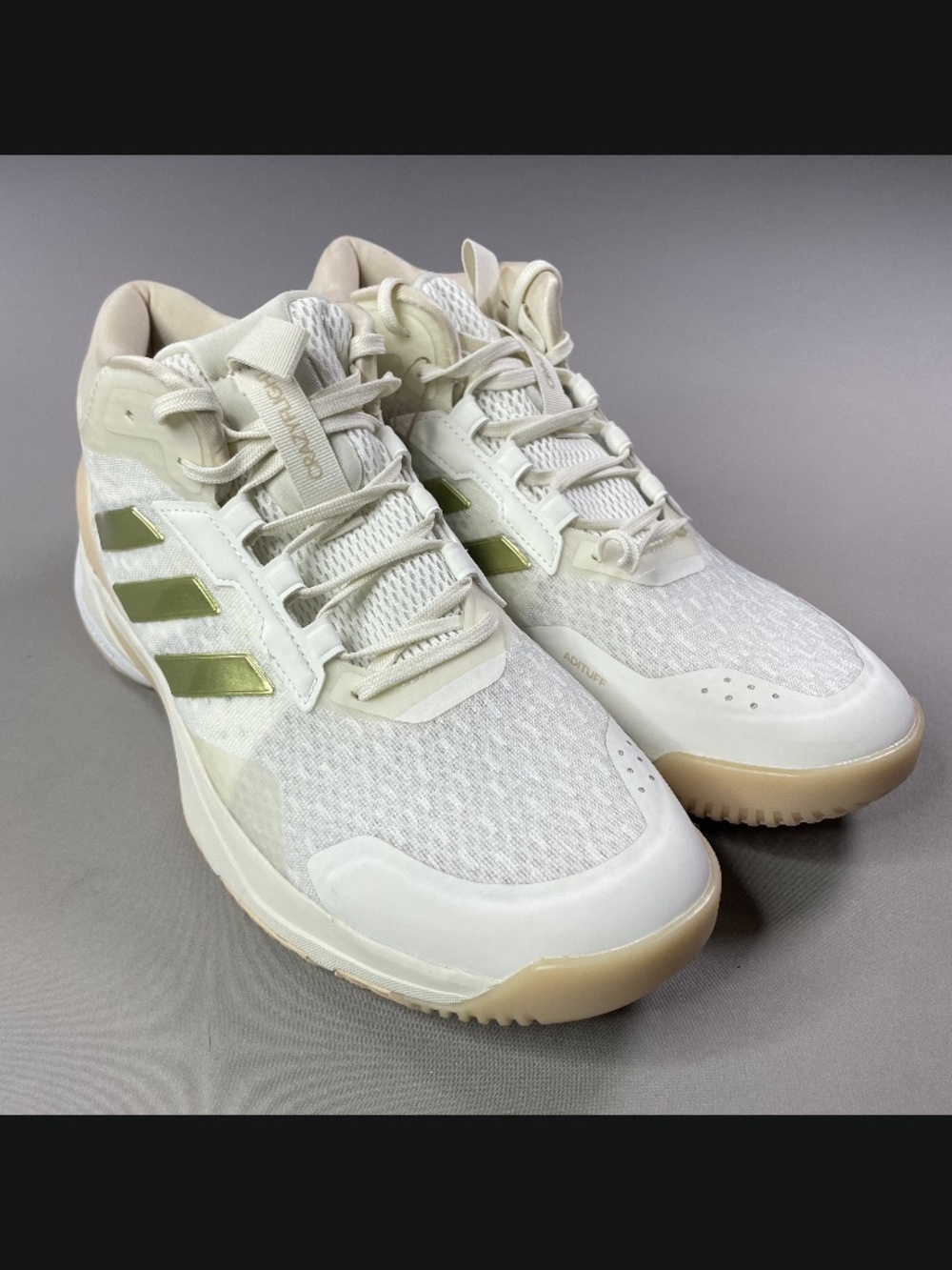 NEW Adidas Shoes Womens 10.5 off white gold pink crazy flight sneakers athletic